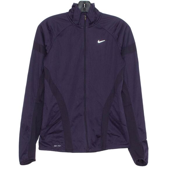 Nike Womens Jacket Shield Element Full Zip Purple Reflective Size Small FM - Picture 1 of 6
